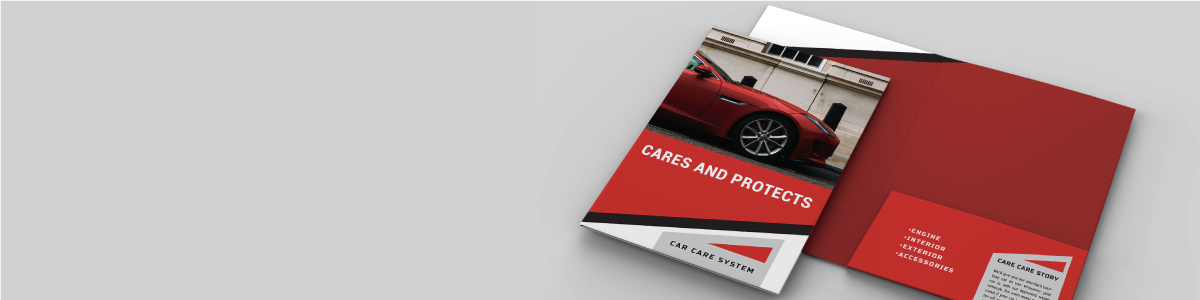 A5 Ready Shape 1-Pocket Folders - Banner