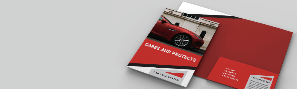 A5 Ready Shape 1-Pocket Folders - Banner