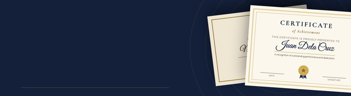 Express Certificates - Banner