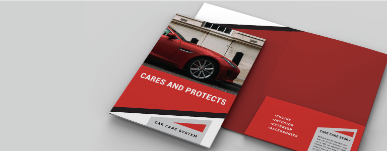 A5 Ready Shape 1-Pocket Folders - Banner